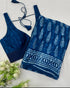Attractive - Blue Mangalagiri Cotton Saree With Designer Blouse - PC-101